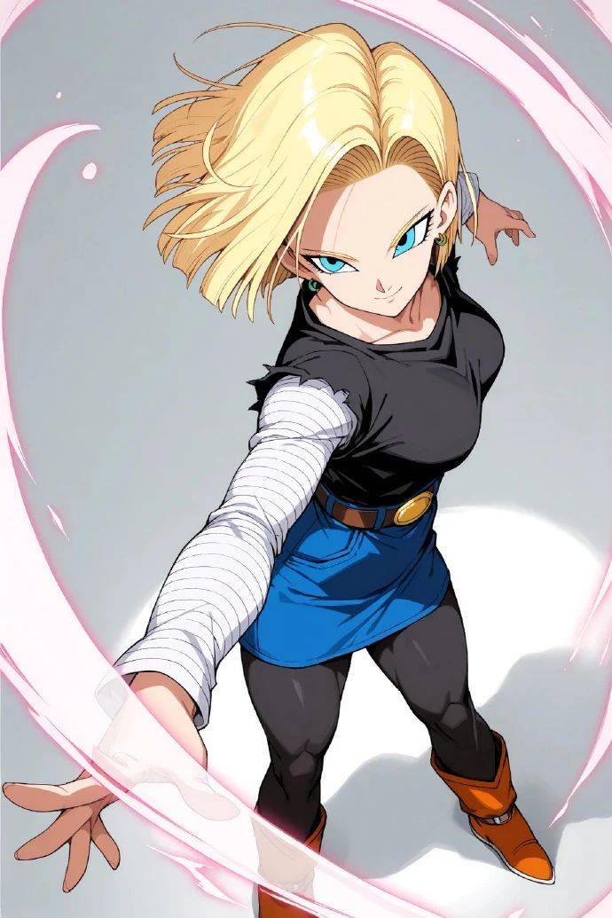 18号战斗状态,女神果然不一样