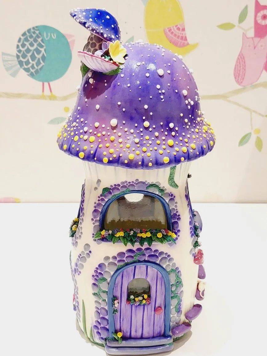 粘土改造童话房子diy用完的塑料瓶各种调料瓶玻璃瓶酒瓶铁罐和易拉罐