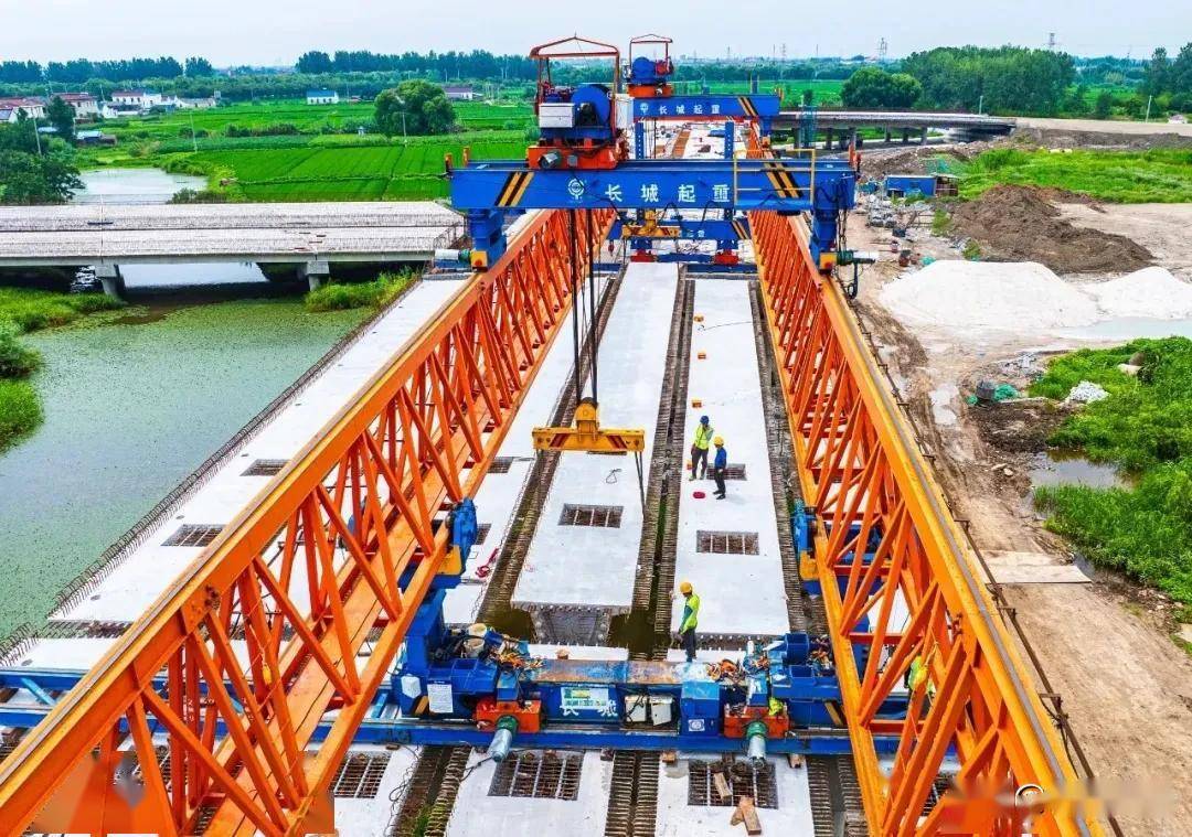 盐城东兴高速东台段预制箱梁施工全部完成