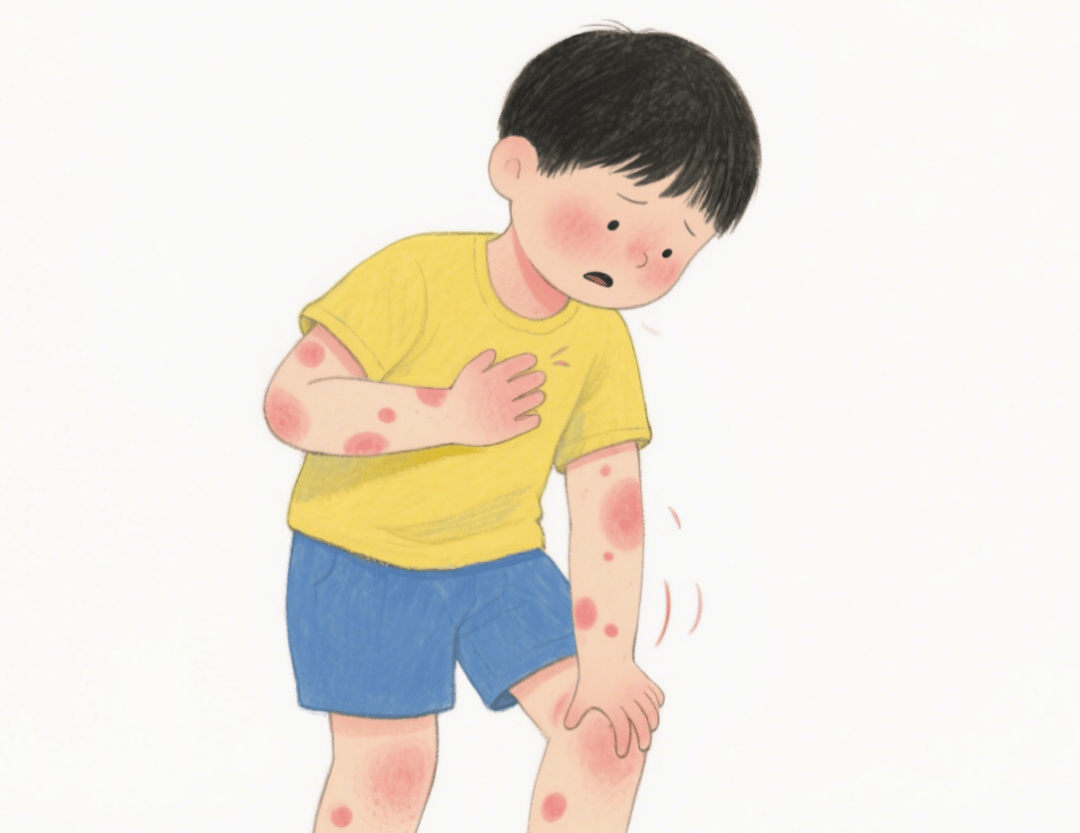 也可能出现猩红热样皮疹,表现为弥漫