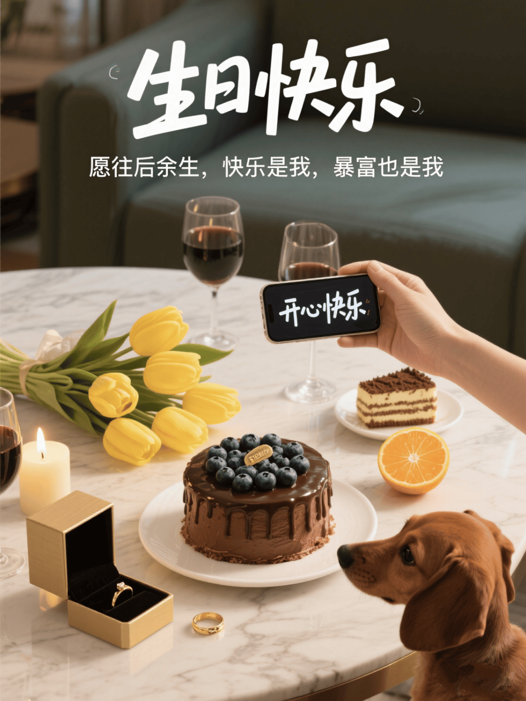 生日快乐表情包图片祝福语,2025最新版高级感朋友圈配图