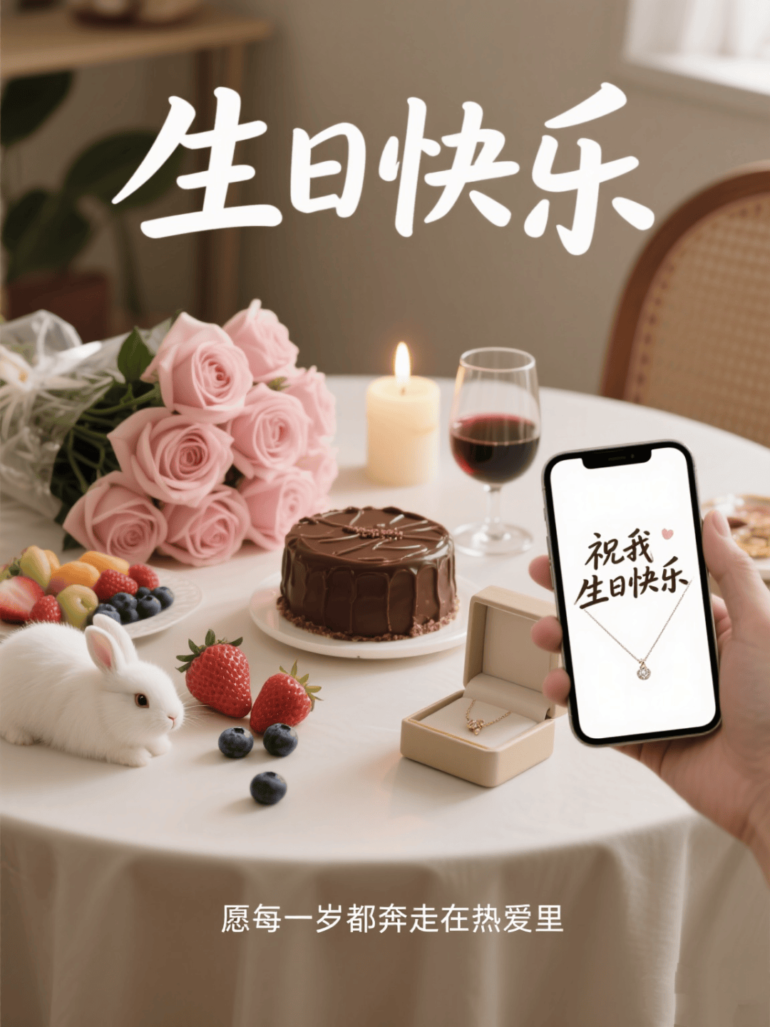 生日快乐表情包图片祝福语,2025最新版高级感朋友圈配图