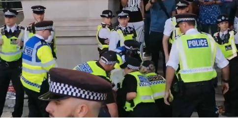 现场画面！伦敦爆发支持巴勒斯坦抗议活动超400人被捕