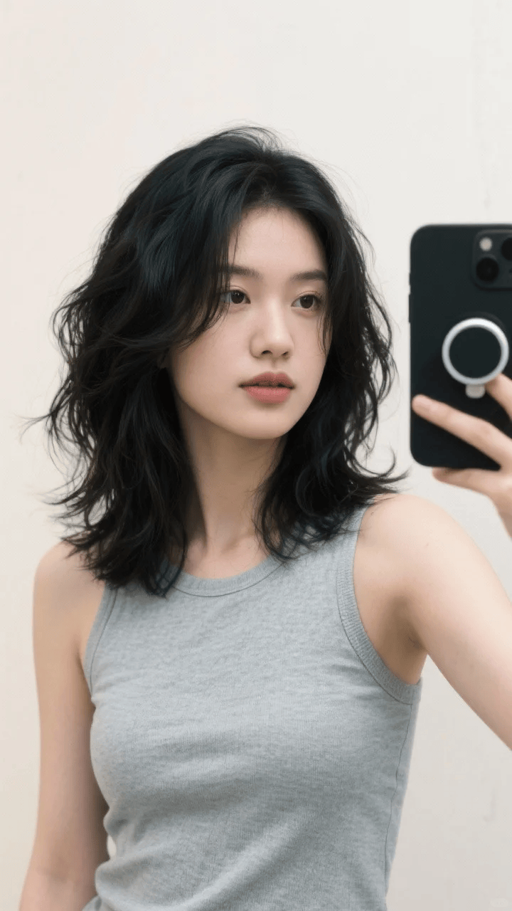 超火齐肩烫发发型,7分妩媚张扬,3分性感入骨