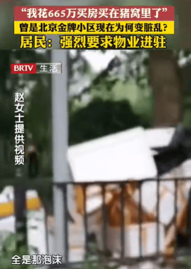“我花665万买在猪窝里了”，居民吐槽曾经的金牌小区如今脏乱差：强烈要求进驻物业