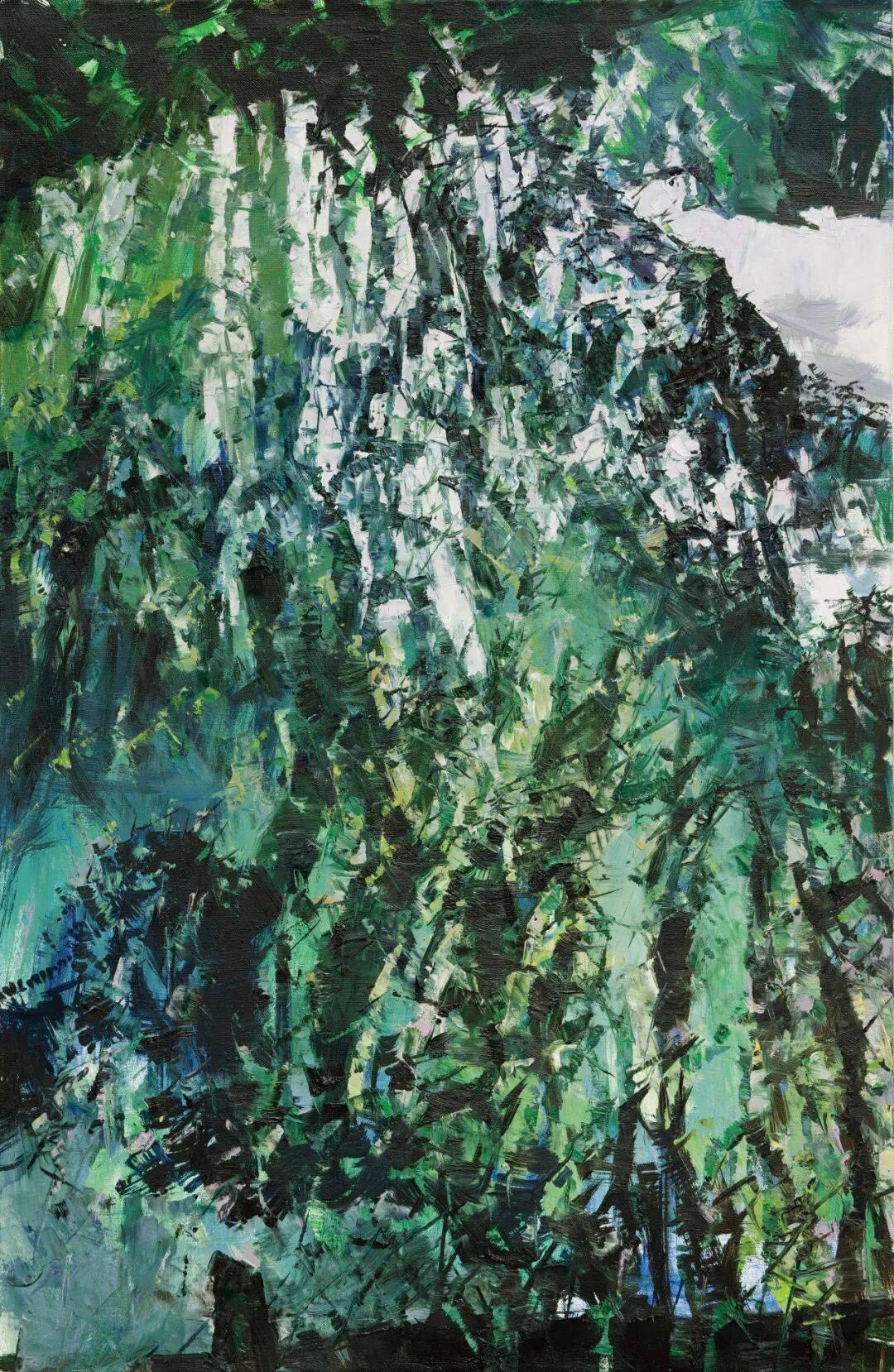 神仙山居图 · 翠高峰 许江 布面油画 138cm×90cm 2023龙泉青木之二