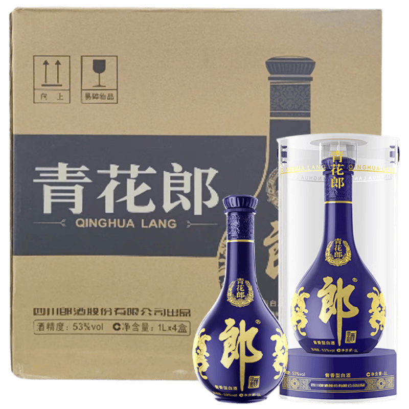 青花郎 QINGHUA LANG 中国白酒 Langjiu Qinghua lang 375ml 青花郎酱香
