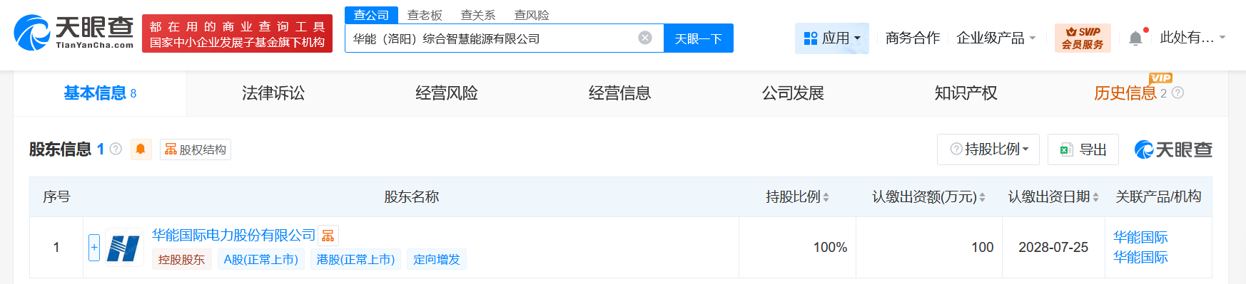 华能国际在洛阳成立综合智慧能源公司