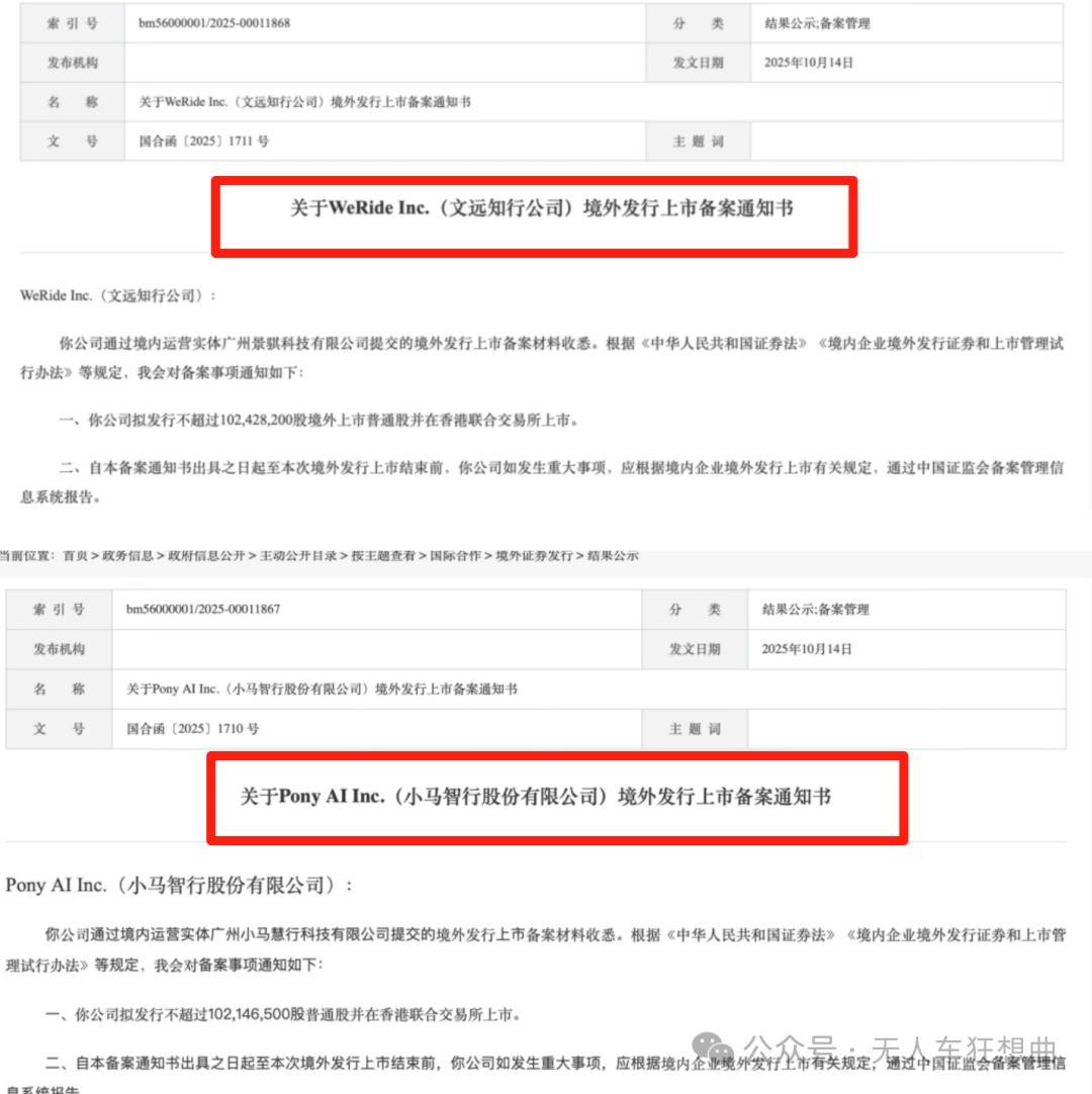 从美股到港股，文远与小马的“全球Robotaxi第一股”之争，谁是赢家？