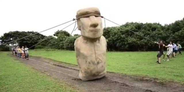 复活节岛巨像"行走"之谜,如今已成功被破解