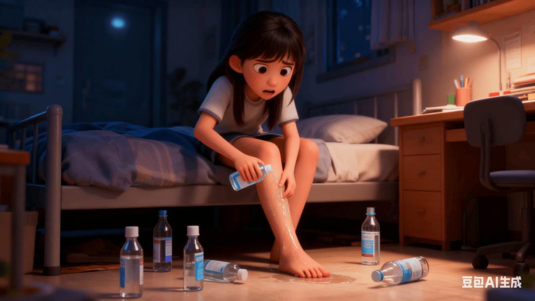 女大学生每晚用6瓶酒精冲洗自己的小腿,还一直嘀咕:是他们不懂 女大学生每晚用6瓶酒精冲洗自己的小腿,还一直嘀咕:是他们不懂