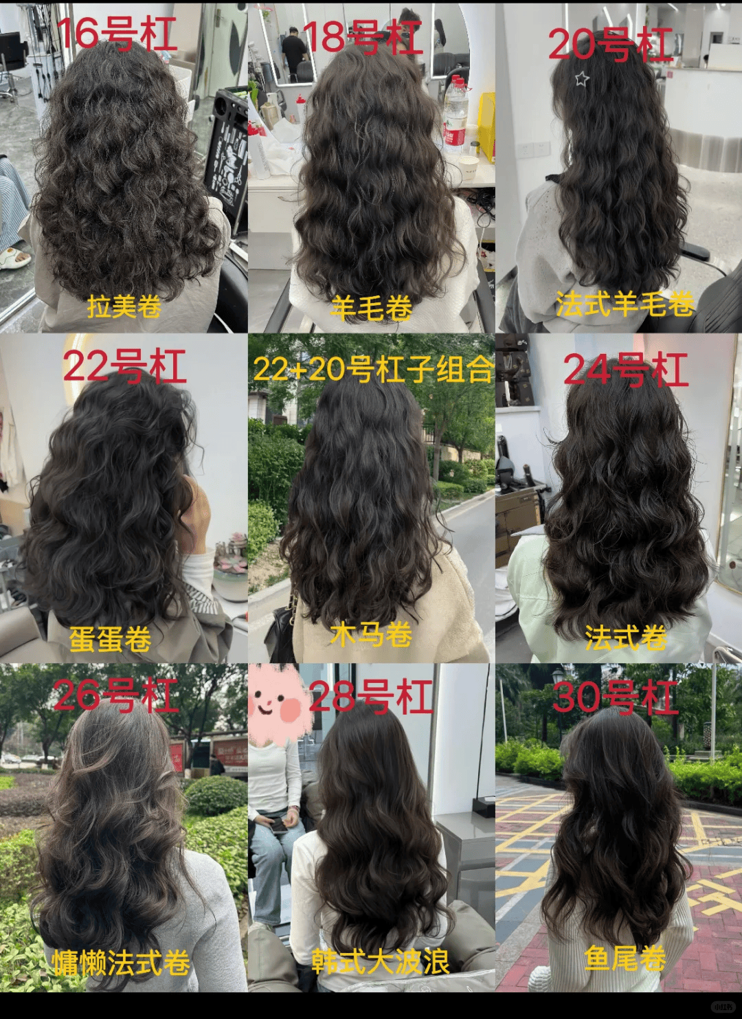 「烫发卷发杠号选择圣经」:"黄金尺寸"选杠,指南tony老师看了都点赞!