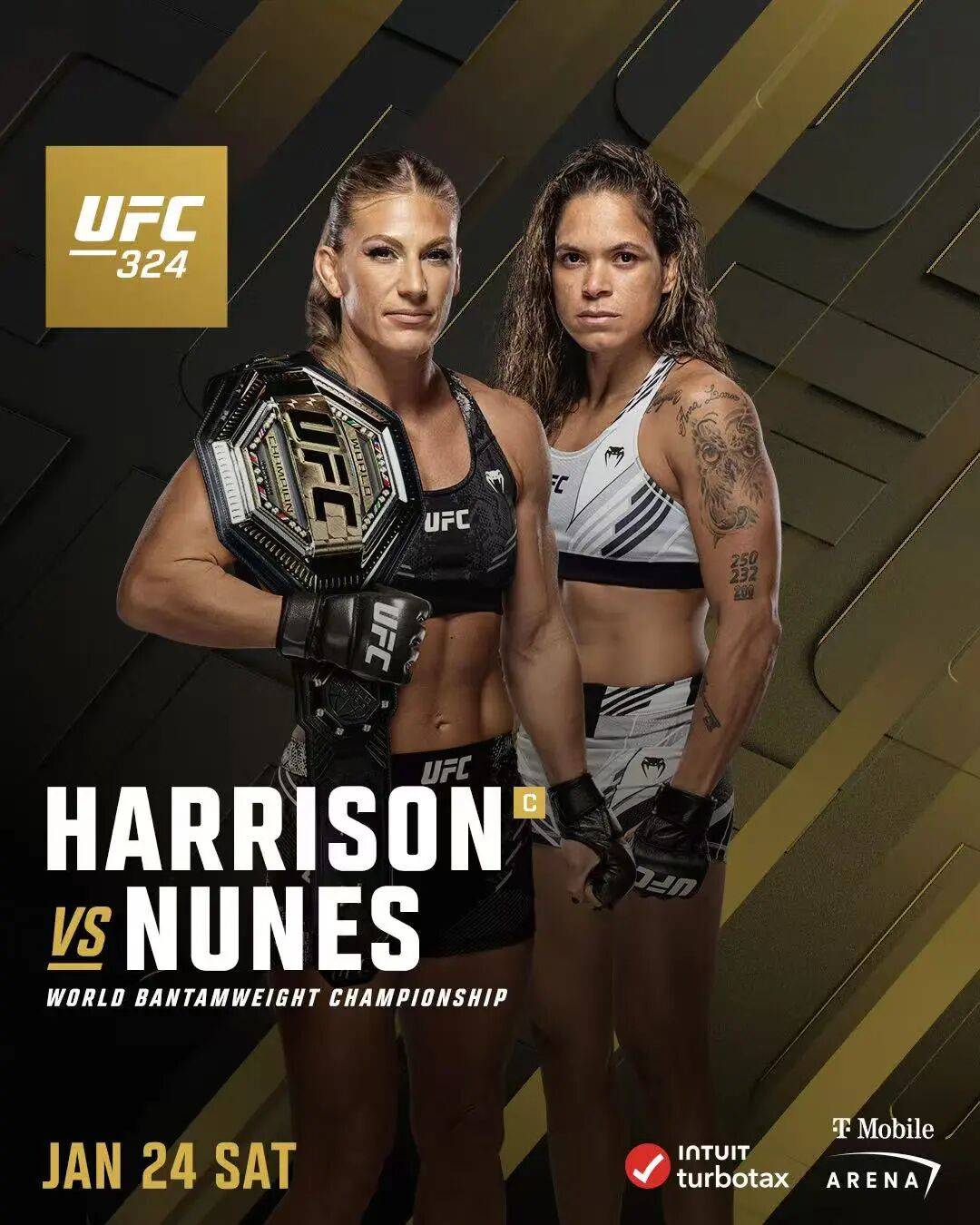 凯拉-哈里森将于1月24日举办ufc 324对阵母狮阿曼达-努涅斯