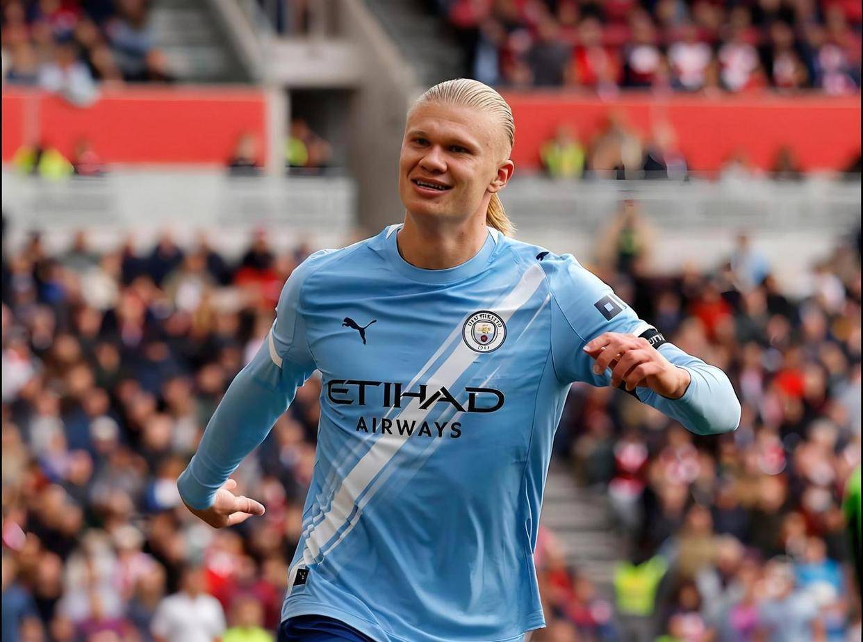 英超5-1狂胜！哈兰德111场轰100球，创33年纪录