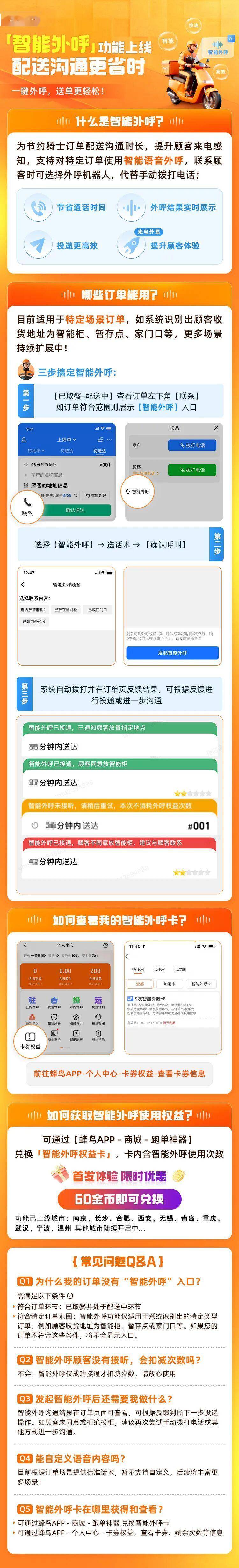 淘宝闪购城市骑士"智能外呼"全国上线,可由机器人拨打电话