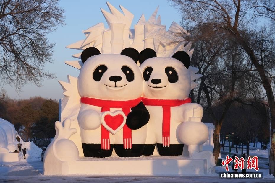 黑龙江哈尔滨:第38届太阳岛雪博会景观建设有序推进 黑龙江哈尔滨:第38届太阳岛雪博会景观建设有序推进
