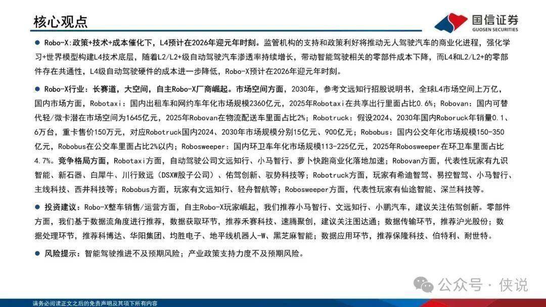 2026智能驾驶元年！Robo-X市场空间万亿+产业链全拆解