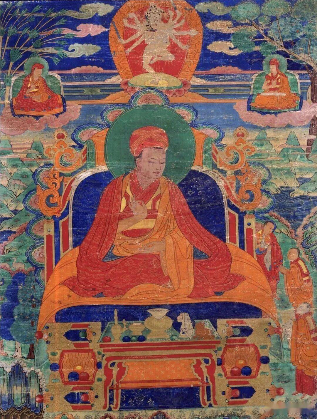 约1268年八思巴途经此地桑哥主动求见并一展才学被破格录用为译