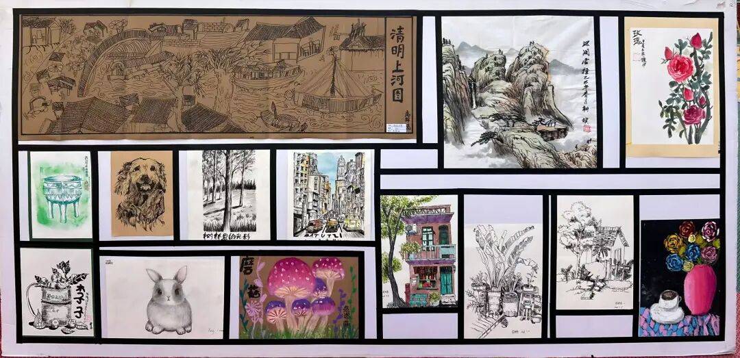 涵盖儿童画,线描画,手工等多元形式