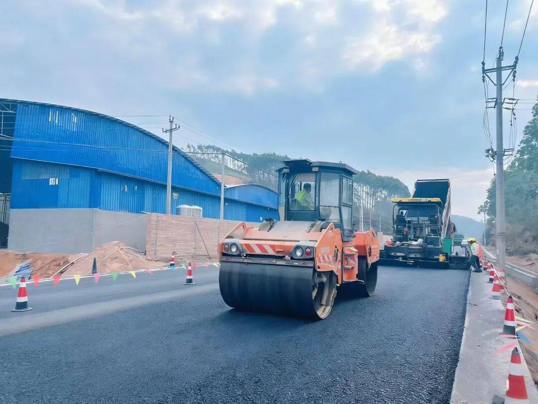 省道209线水鸣至龙城村段改建工程加速推进力争春节前完成主体工程