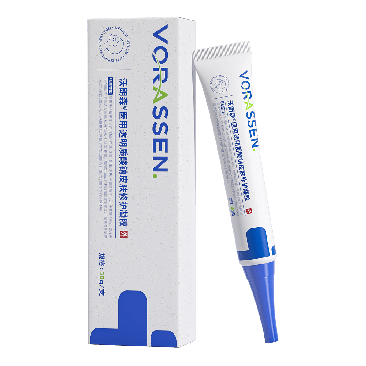 钠皮肤修护凝胶,采用最新的透明质酸新技术,确保在修复肌肤屏障的同时