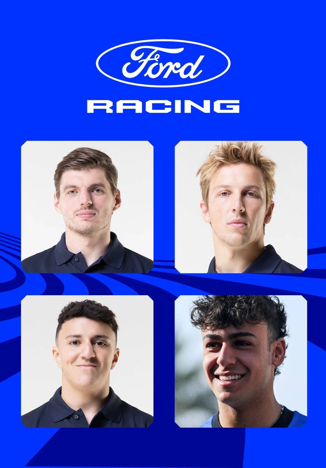 车手阵容包括四届f1世界冠军马克斯·维斯塔潘以及本赛季唯一的新秀