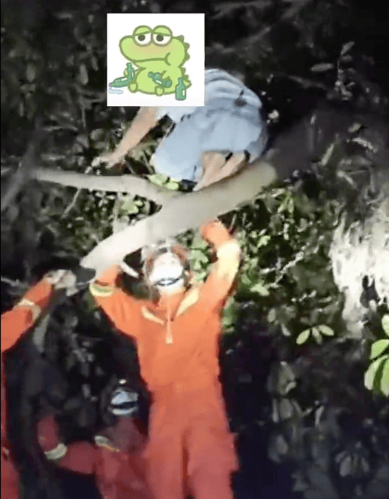 医院卫生间天花板内传来动静，打开一看竟藏了个人！