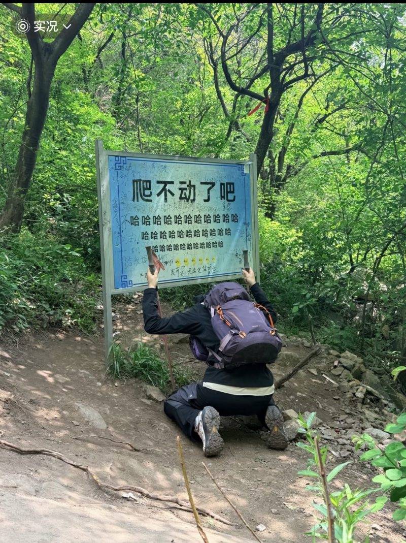 嵩山景区“爬不动了吧”标语牌被指嘲讽游客遭撤换？景区：听劝，又换回来了