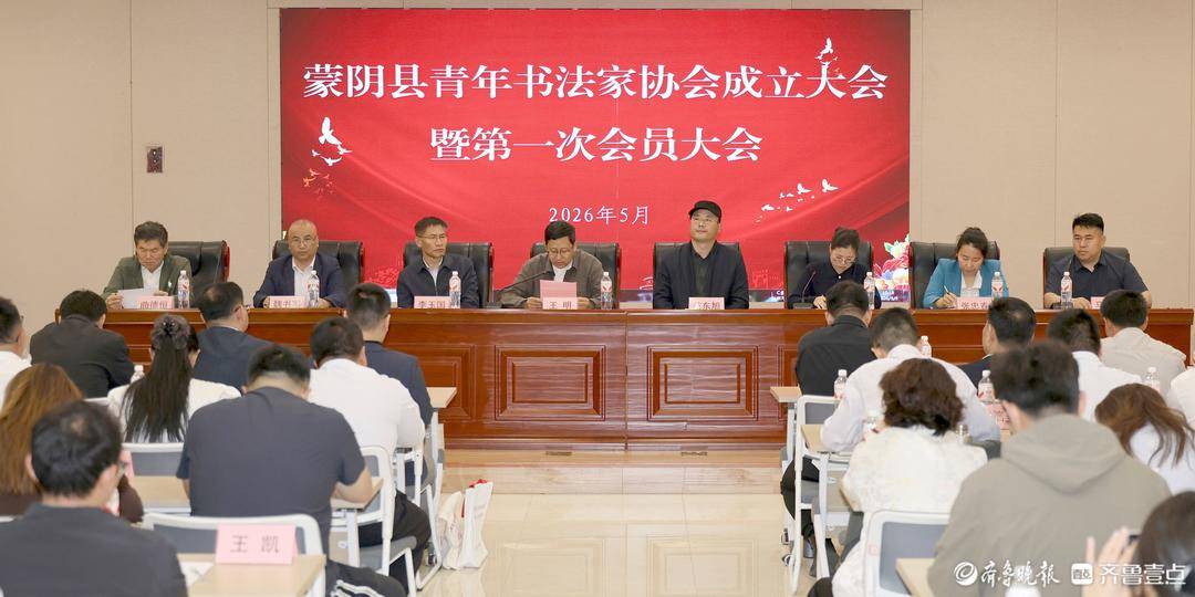 墨韵青春书润蒙阴，蒙阴县青年书法家协会成立