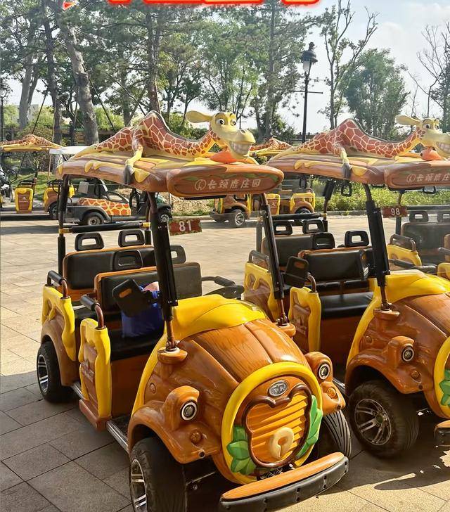 女童駕景區觀光車帶一家四口，撞傷5歲男童海報
