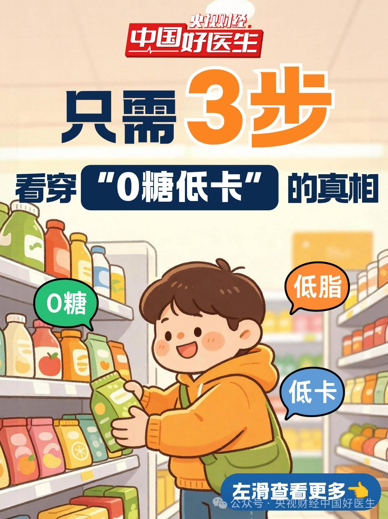 只需3步！看穿“0糖低卡”的真相