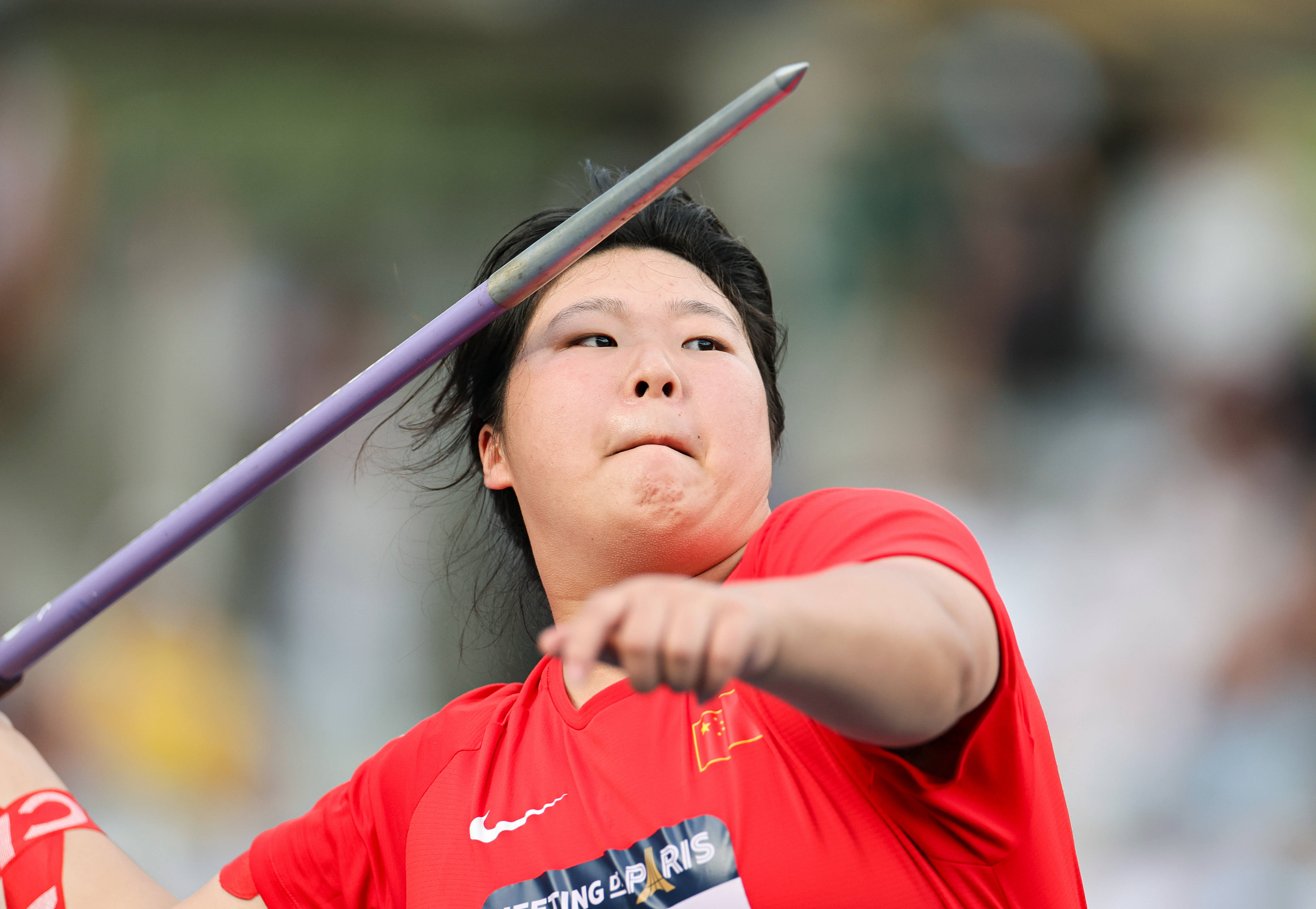 （体育）田径——钻石联赛巴黎站：严子怡夺得女子标枪冠军
