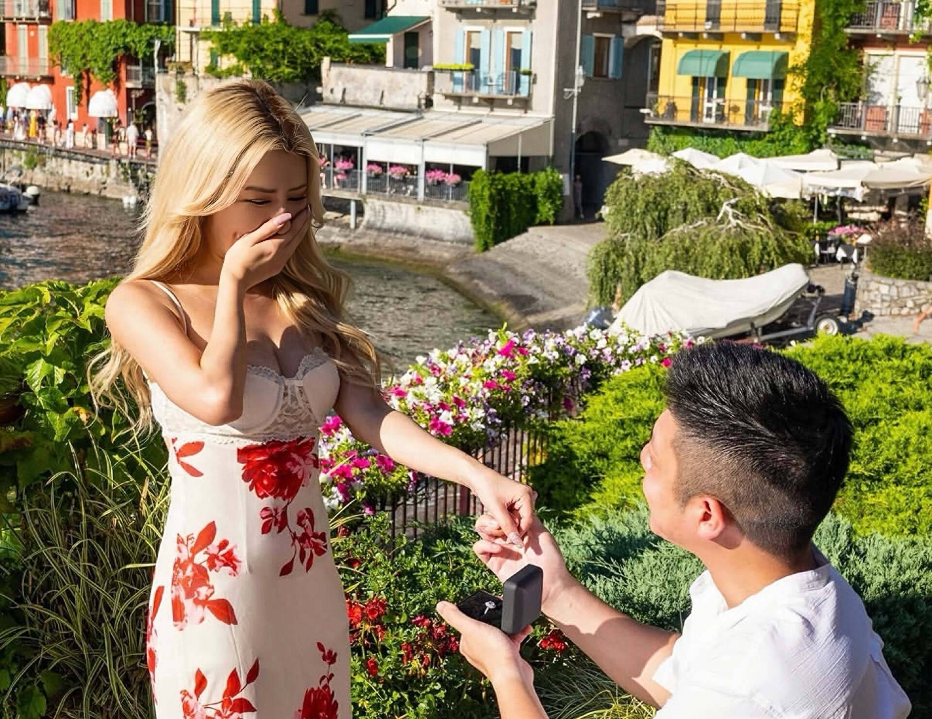 恭喜！香港知名女星高调宣布订婚，神秘男友送巨钻求婚成功