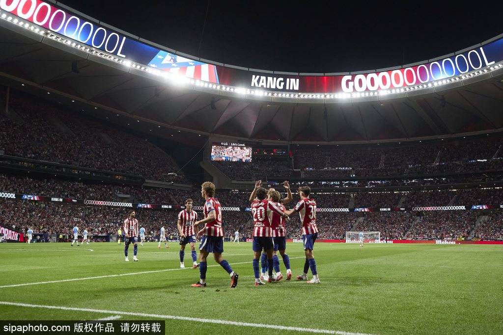 西甲战报！马竞4-0大胜奥萨苏纳，戴维传射助力球队升至第3名！