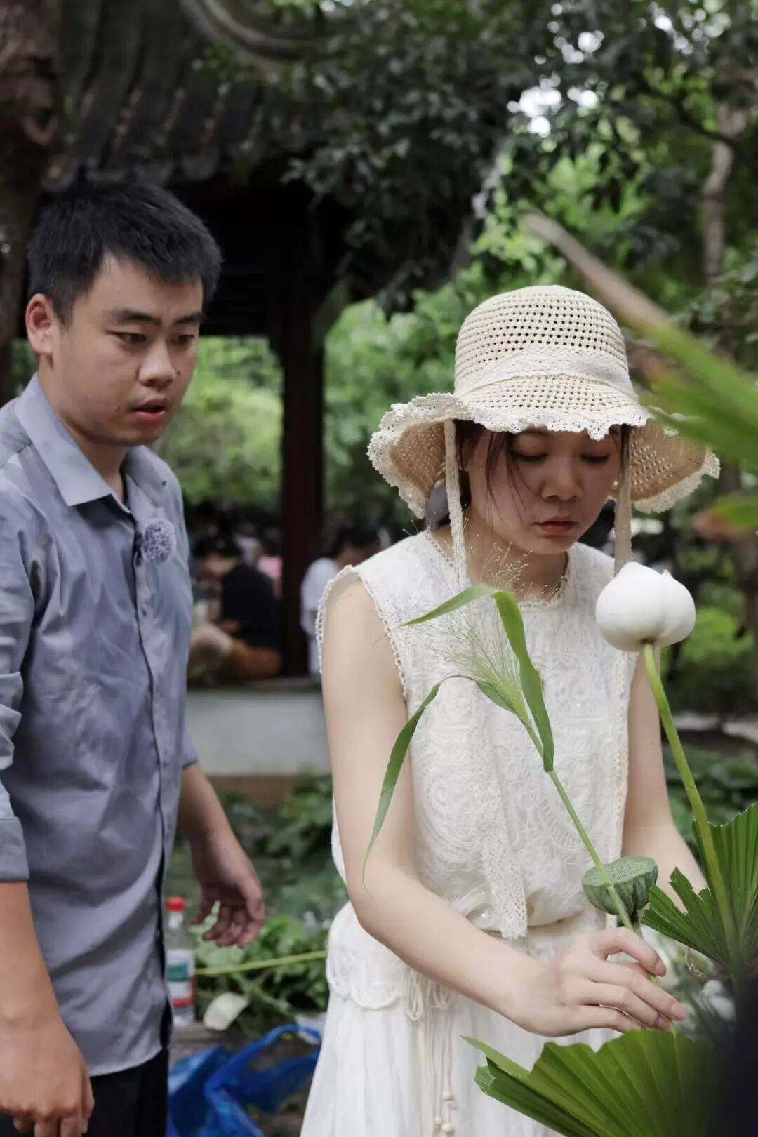 在苏州园林过中秋,好香!_插花_文化_花艺
