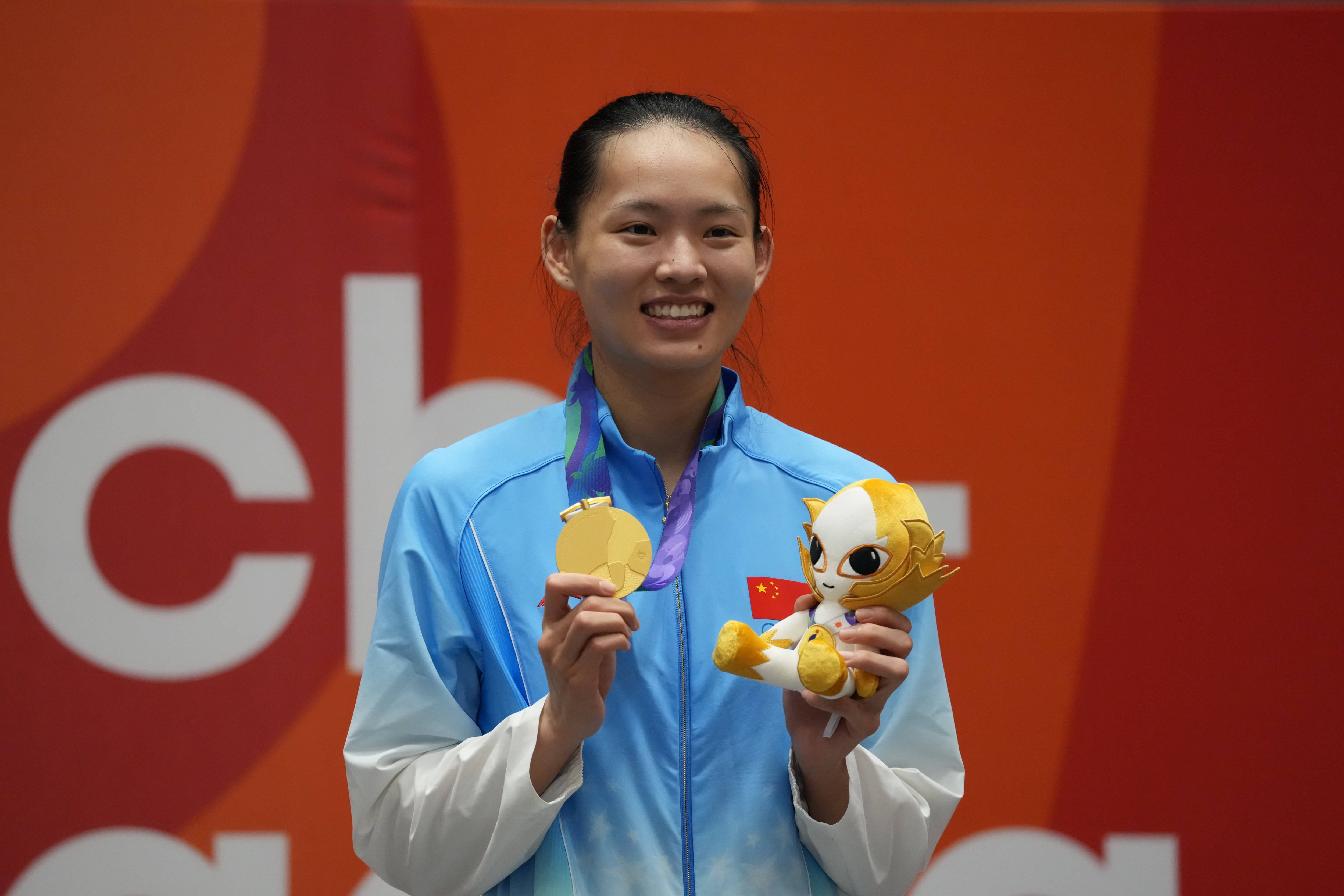 亚运会丨空手道女子组手68公斤级：李巧巧夺冠
