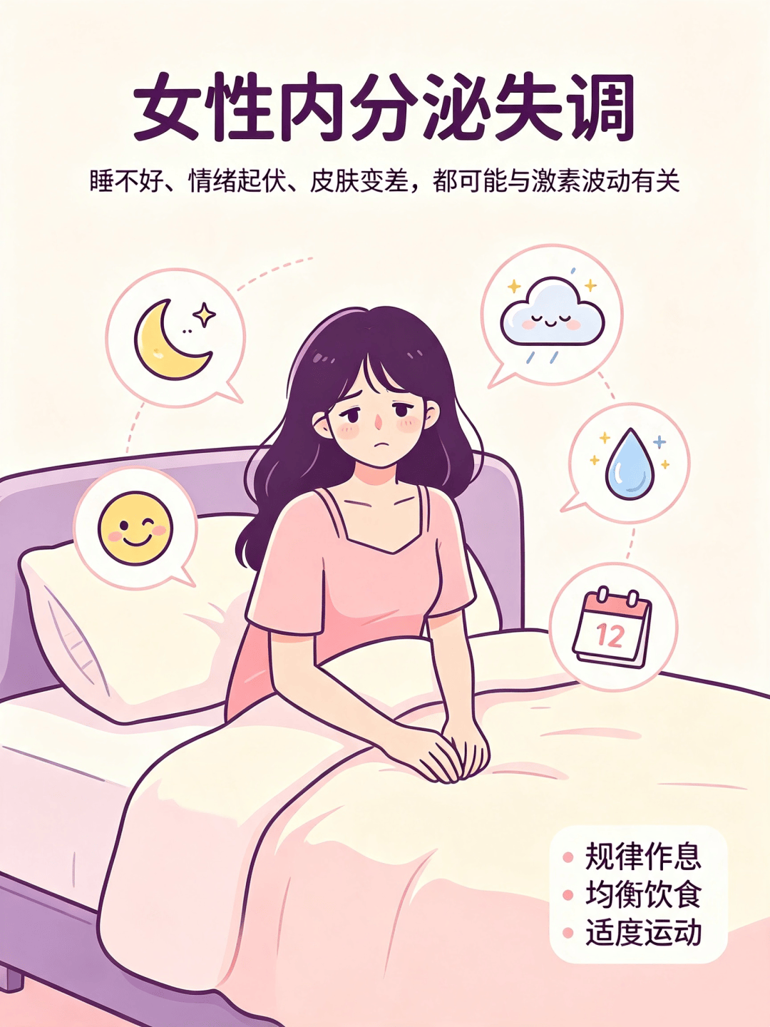 女性健康丨月经、皮肤、情绪频频不对劲？对照内分泌失调信号，教你一步步调养 ！