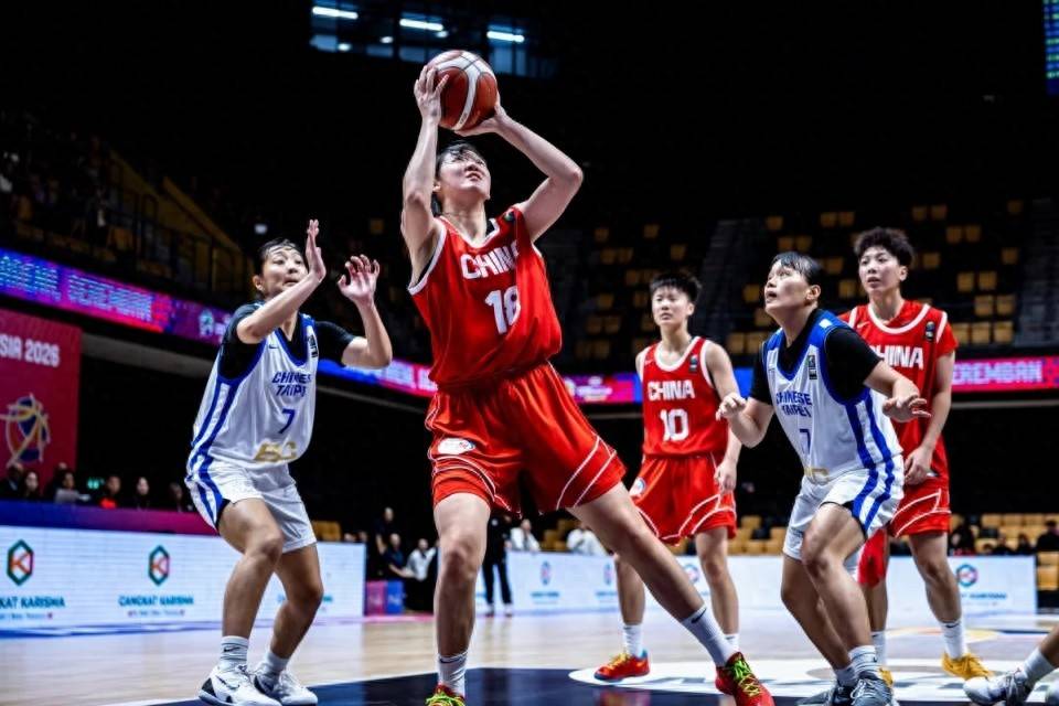 单节35-5！U18亚洲杯：中国女篮49分狂胜中国台北 两战狂赢135分