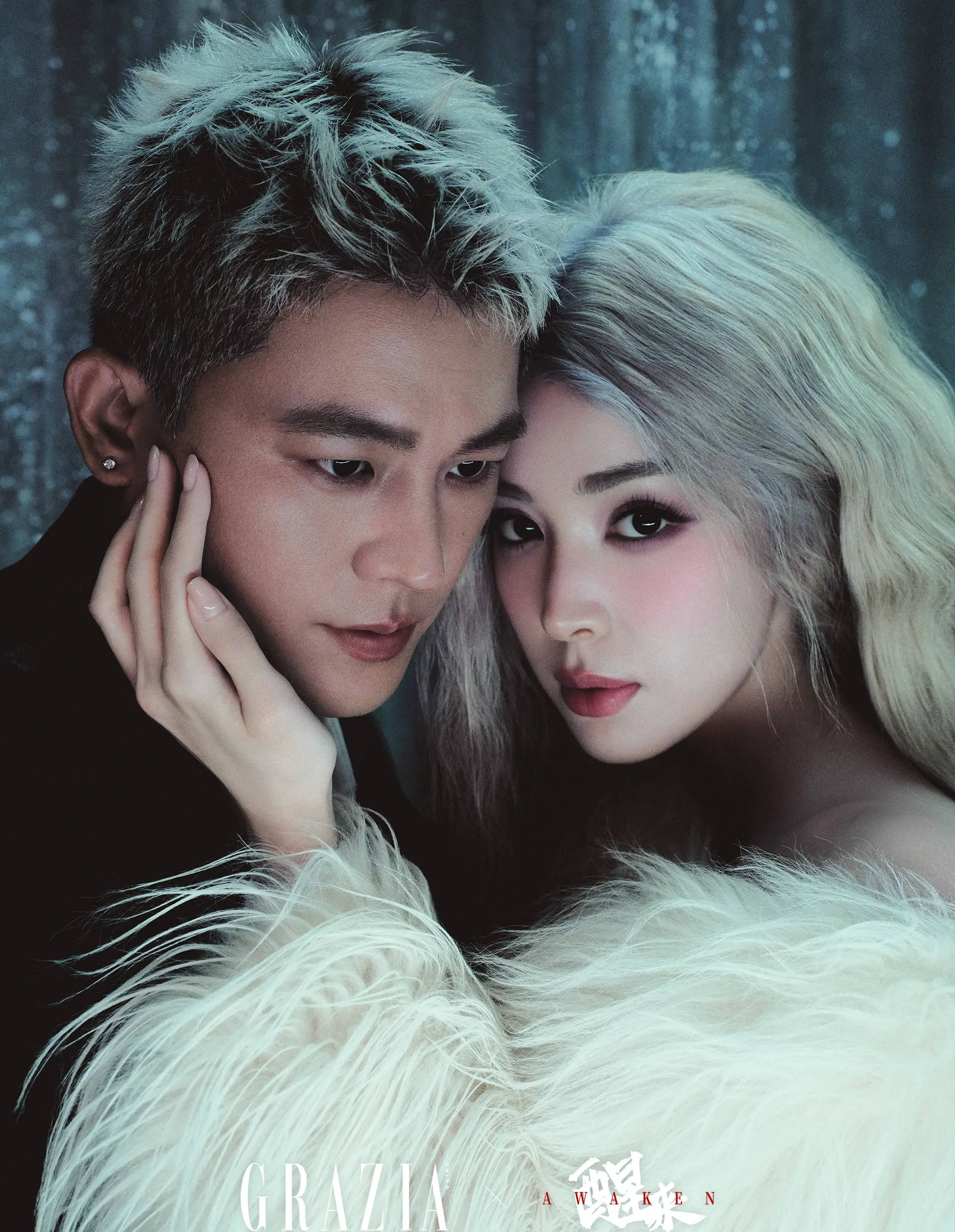 娜扎与欧豪拍摄双人大片 化身金发女郎性感吸睛
